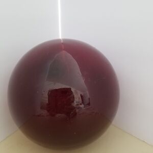 Elegant Burgundy Glass Sphere